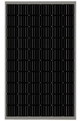 320w Black paneles solares fotovoltaicos anodizados de aleación de aluminio marco de paneles solares poli