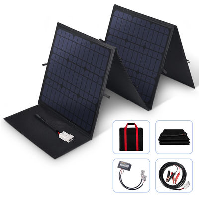 Panel solar plegable de 120W a prueba de agua para exteriores