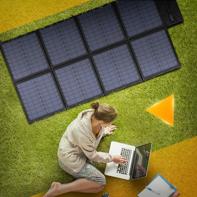 Panel solar portátil plegable de 120w para actividades al aire libre