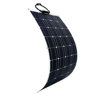Panela solar semiflexible de 100w 12v ligera y fácil de instalar para barcos de automóviles