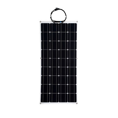 Panela solar semiflexible de 100w 12v ligera y fácil de instalar para barcos de automóviles