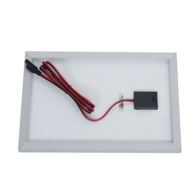 Panel solar mono compacto y ligero de 10 W para cargar dispositivos pequeños y baterías de 12 V