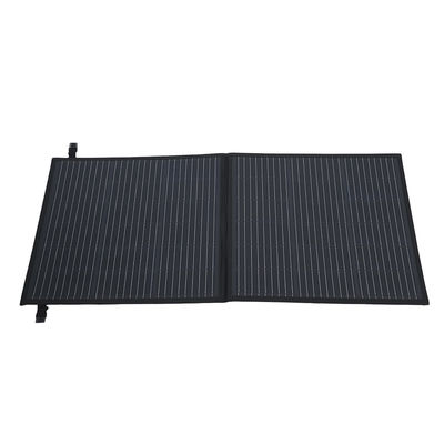 manta solar plegable de 100W para acampar con soporte