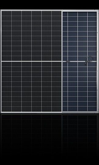 390 Watt 30.41V Paneles solares bifaciales 390W Mono Perc Panel bifacial 108 células